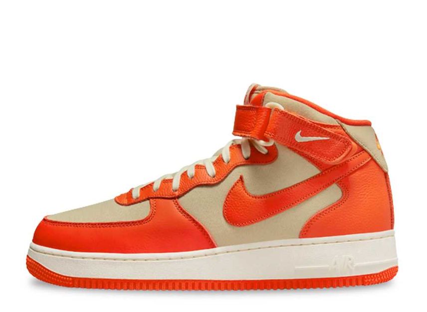 Air force 1 high top orange and white best sale