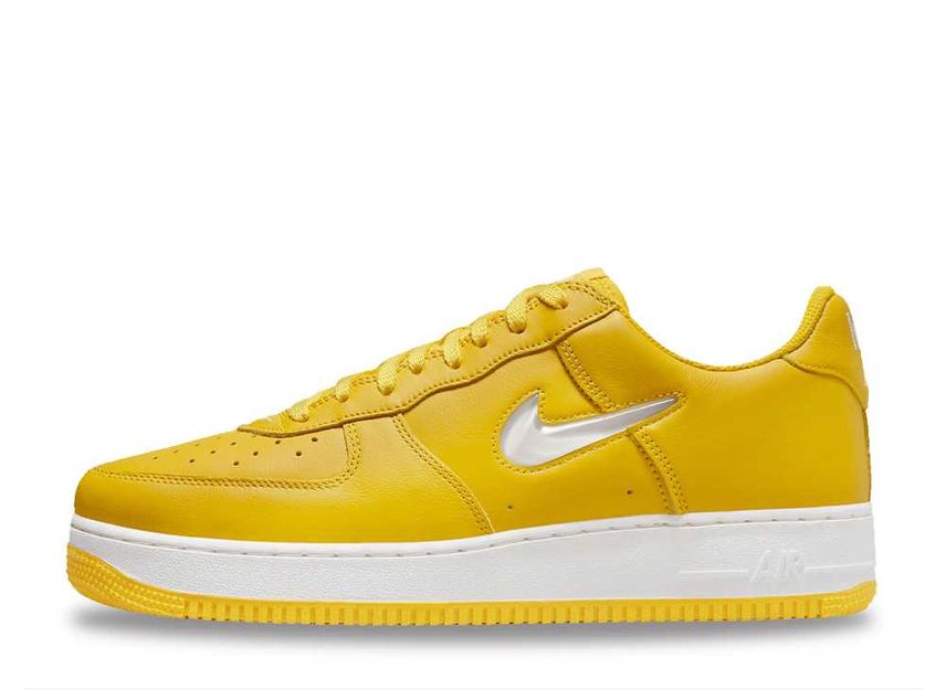 Air force 1 07 yellow swoosh hot sale