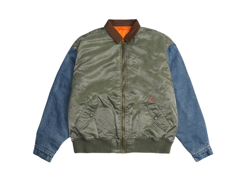 Supreme Denim Sleeve Ma-1