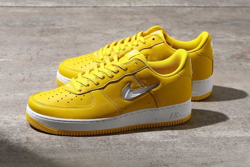 Air force 1 jewel yellow best sale
