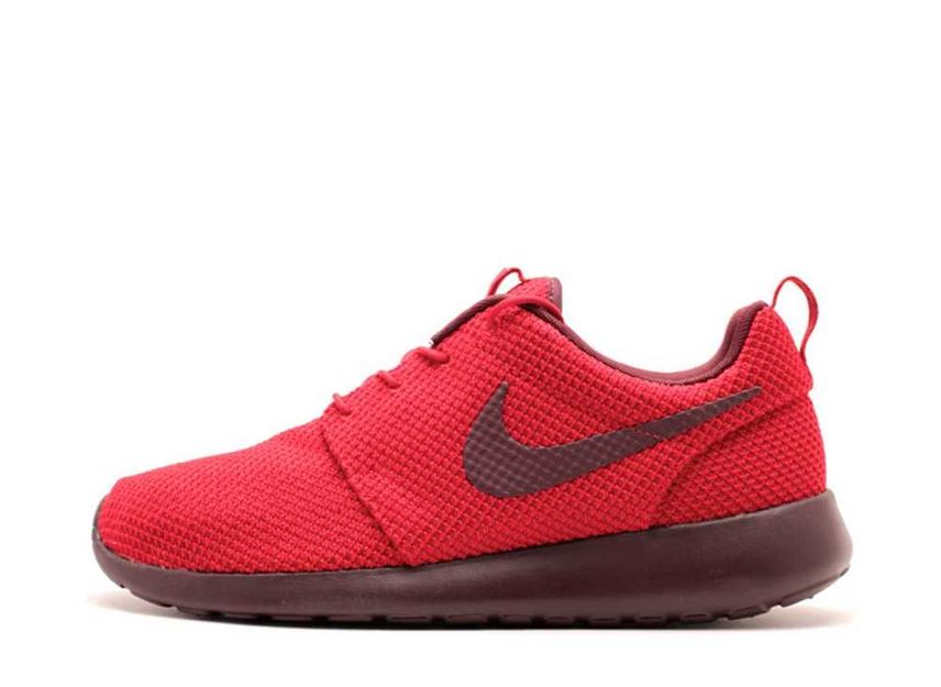 Nike roshe burgundy and sales white
