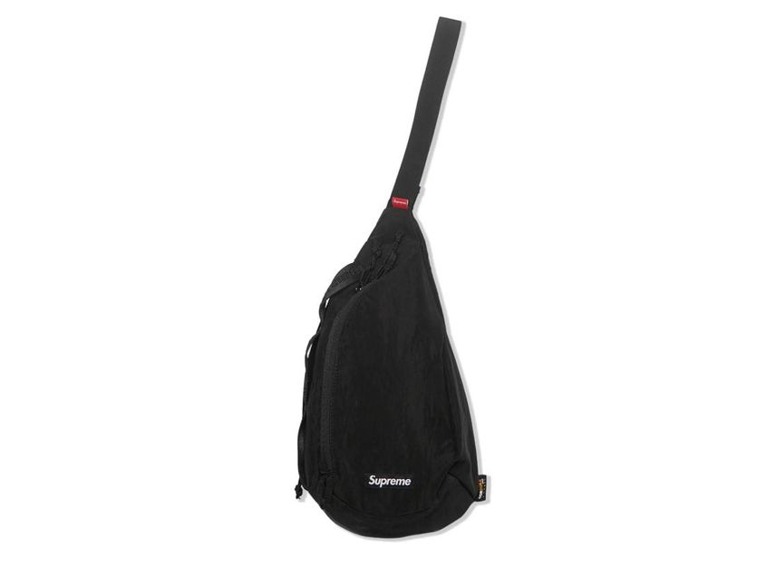 Supreme sling bag black sales