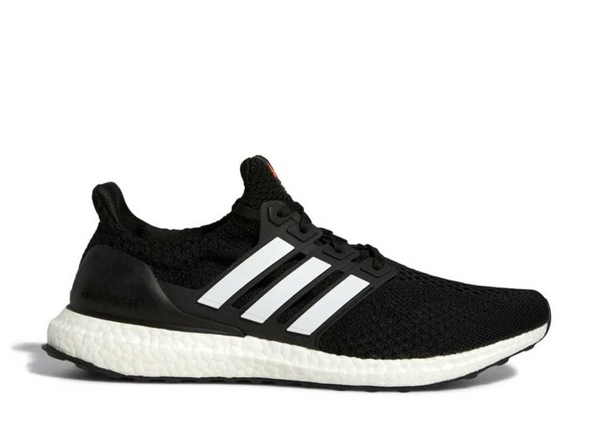 Adidas ultra boost core black solar orange best sale