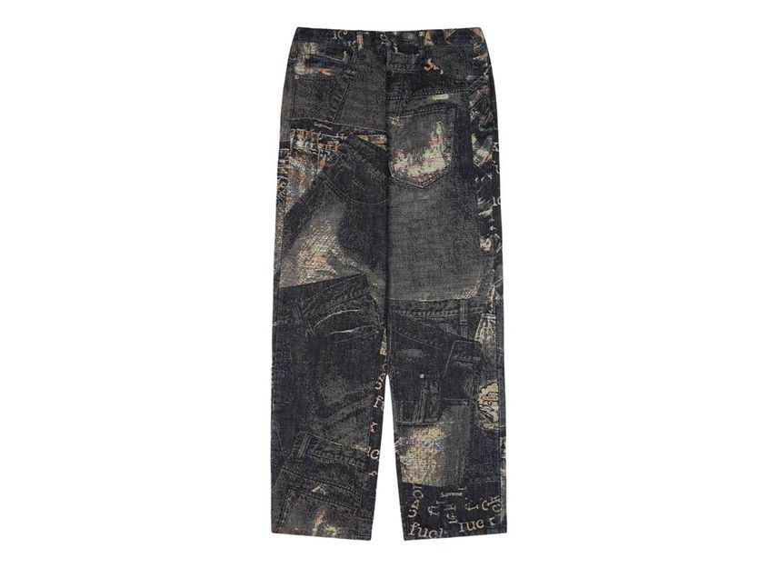 Supreme Archive Denim Jacquard Regular Jean