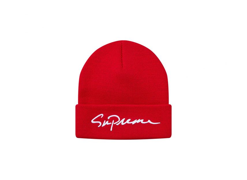 Supreme classic script shop beanie