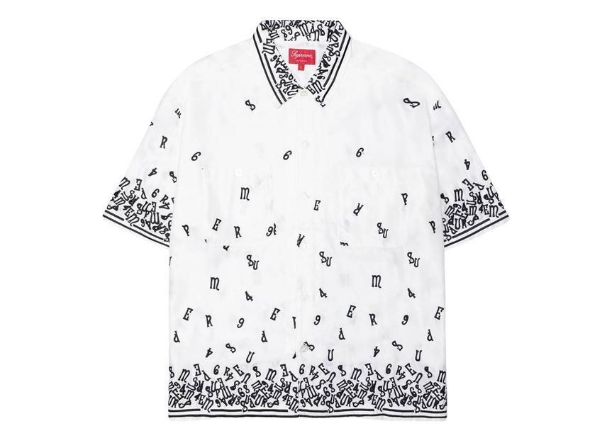 Supreme Nouveau Embroidered S/S Shirt