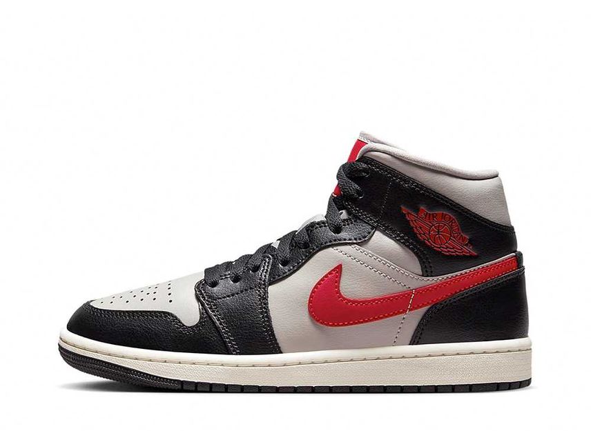 Air jordan 1 retro mid black - gym red - top white
