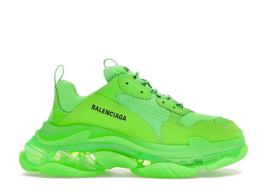 Neon green balenciaga triple 2025 s