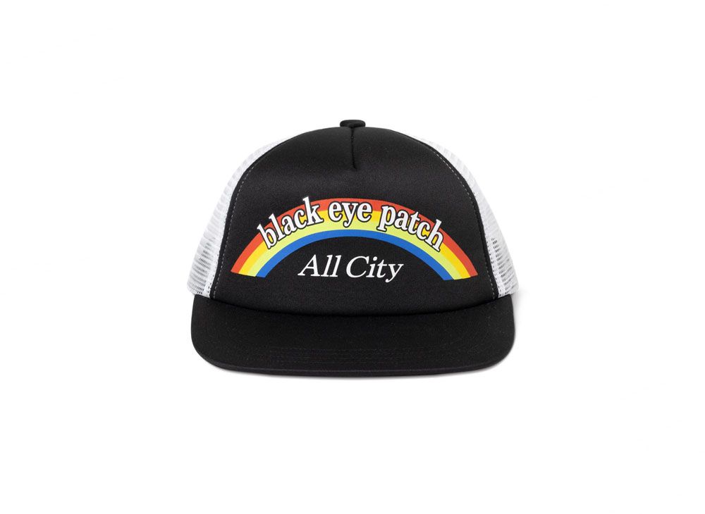 BLACK EYE PATCH KANJI LOGO MESH CAP