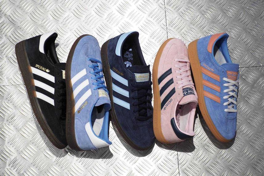 新品】23.5cm adidas HANDBALLSPEZIAL ライトブルー - スニーカー