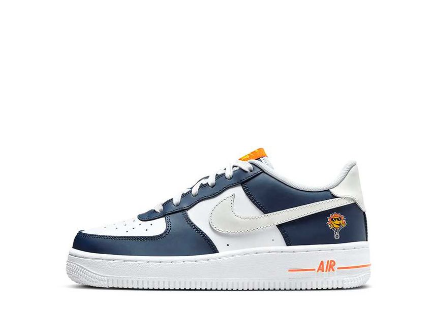 Nike air force 1 sale navy blue orange