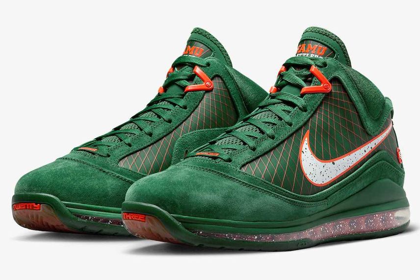 最新リーク|Nike LeBron 7 FAMU "Gorge Green"|抽選/販売/定価情報