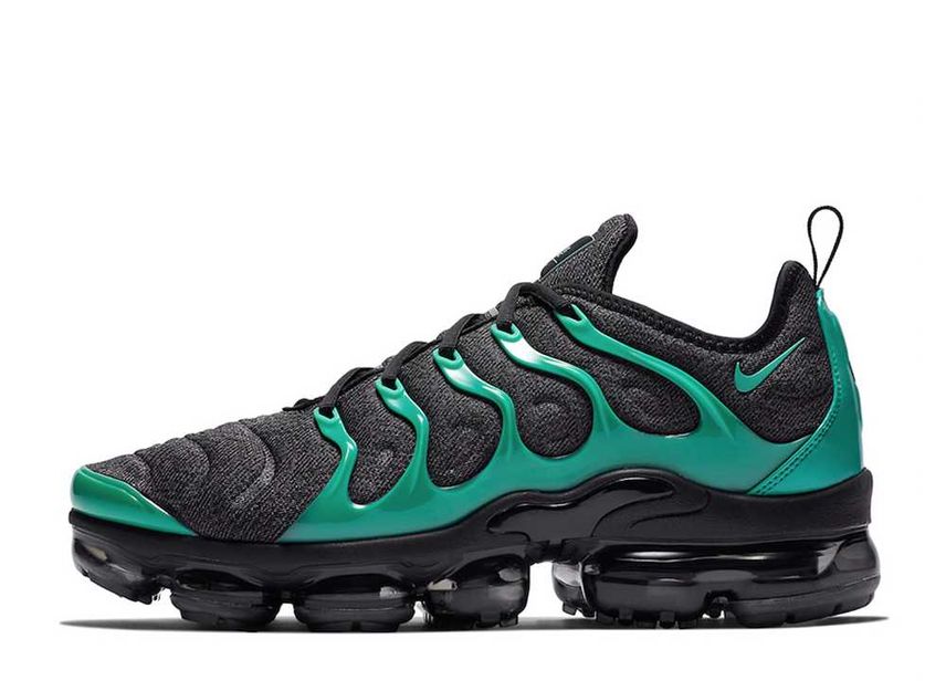 Nike Air Vapormax Plus Black Clear Emerald Cool Grey