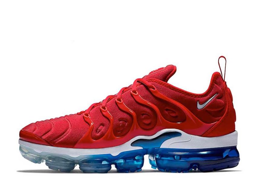 Nike Air VaporMax Plus University Red White Black