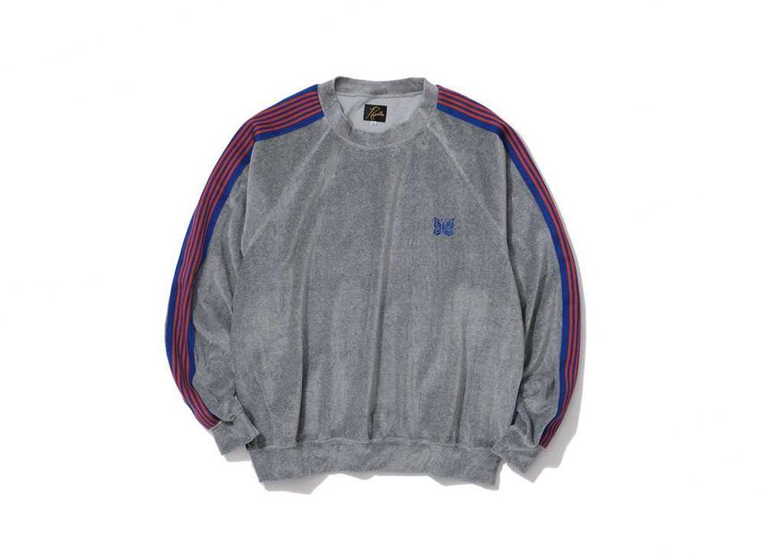 KEBOZ NEEDLES VELOUR TRACK SHIRT KEBOZ NEEDLES VELOUR TRACK SHIRT
