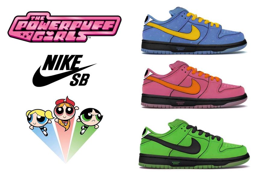 ※フグトルネードパワーパフガールズ × ナイキ SB PS ダンク ロー The Powerpuff Girls × Nike SB PS Dunk Low Pro QS