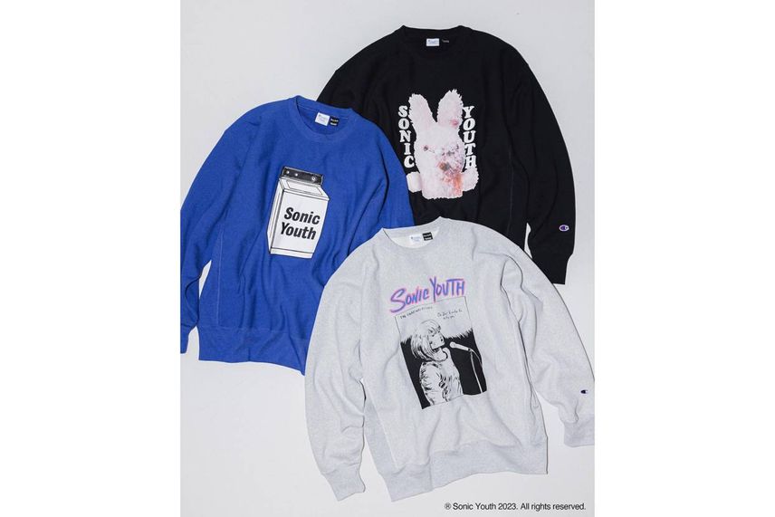 9/9発売|Champion × SONIC YOUTH × BEAMS REVERSE WEAVE Sweat|抽選/販売/定価情報