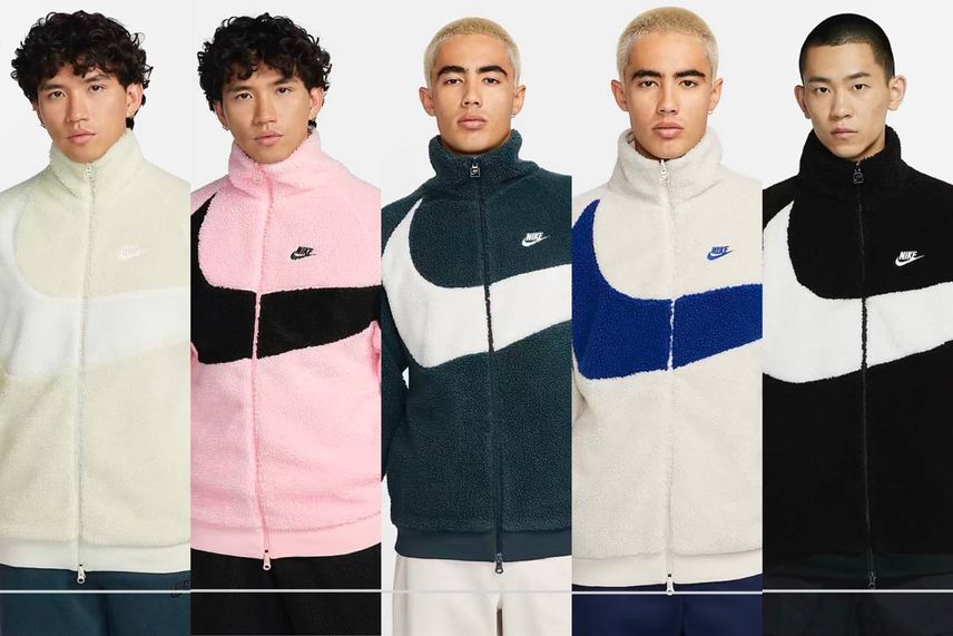 9/13発売|Nike Big Swoosh Full Zip Reversible Boa Jacket 5colors 2023|抽選/販売/定価情報