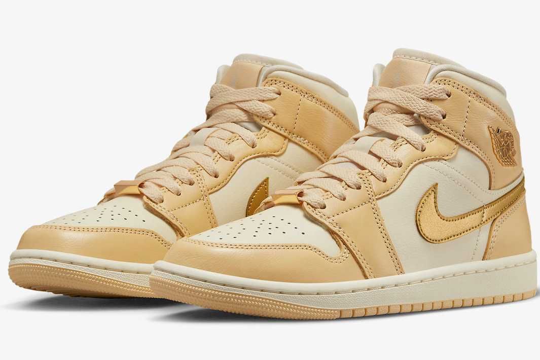 最新リーク|Nike WMNS Air Jordan 1 Mid "Pale Vanilla"|抽選/販売/定価情報