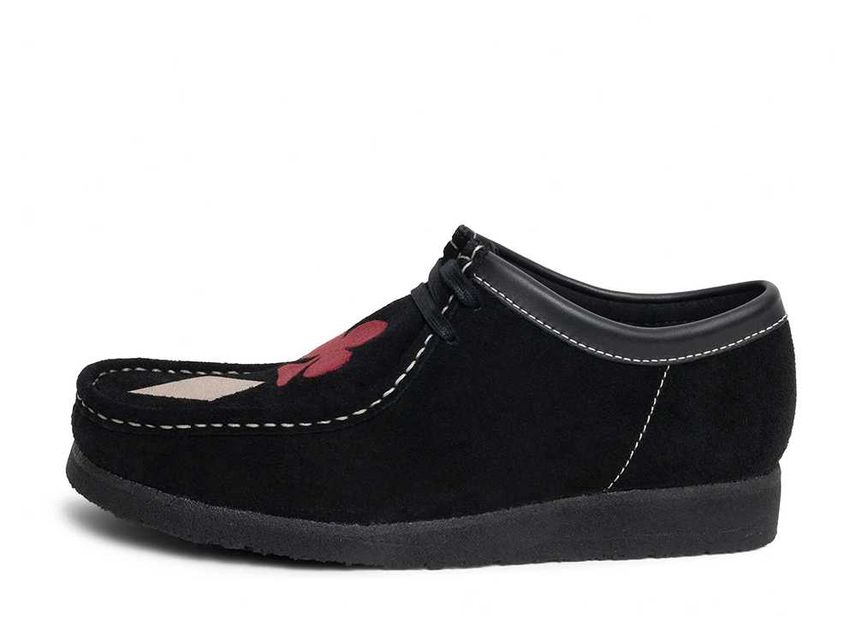 Stussy Clarks Originals Wallabee Black Suede/Red/Gold 26cm STUSSY