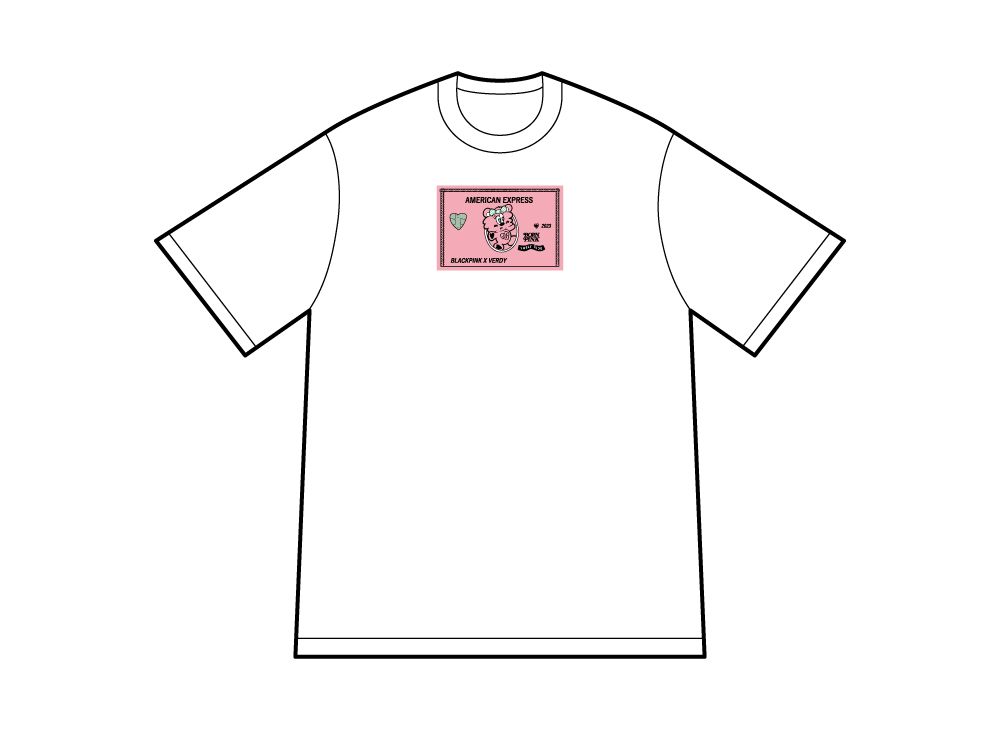 Verdy x BLACKPINK Born Pink Pop Up CC T-shirt(Amex Exclusive