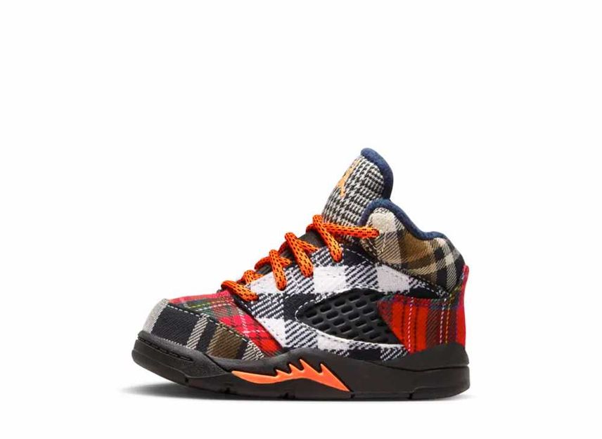 ナイキ TD エアジョーダン5 レトロ "プレイド"(キッズ)