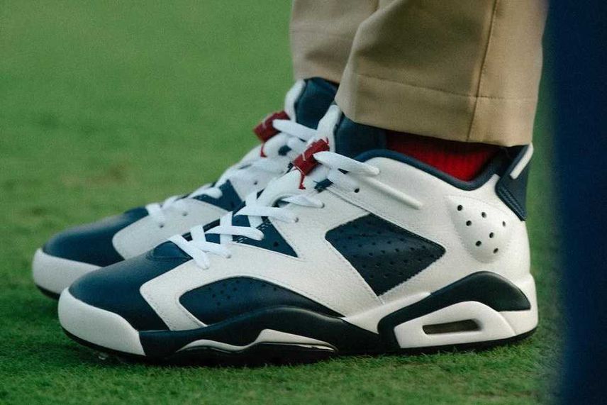 【極美品】NIKE Jordan 6 ゴルフシューズ ネイビー/ホワイト/レッド 極美品】NIKE Jordan 6 ゴルフシューズ ネイビー/ホワイト