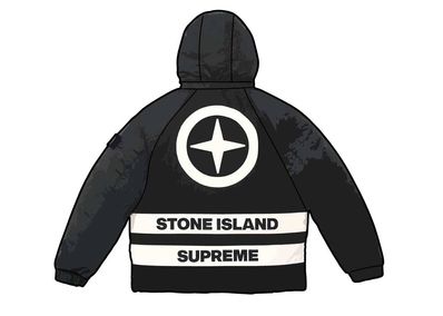 Supreme stone island puffer sales