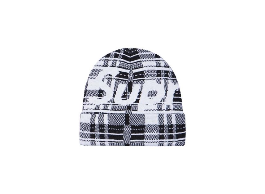 Supreme plaid beanie sales