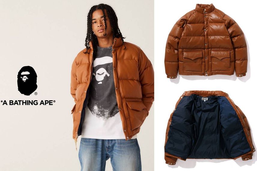 Bape classic down jacket sales