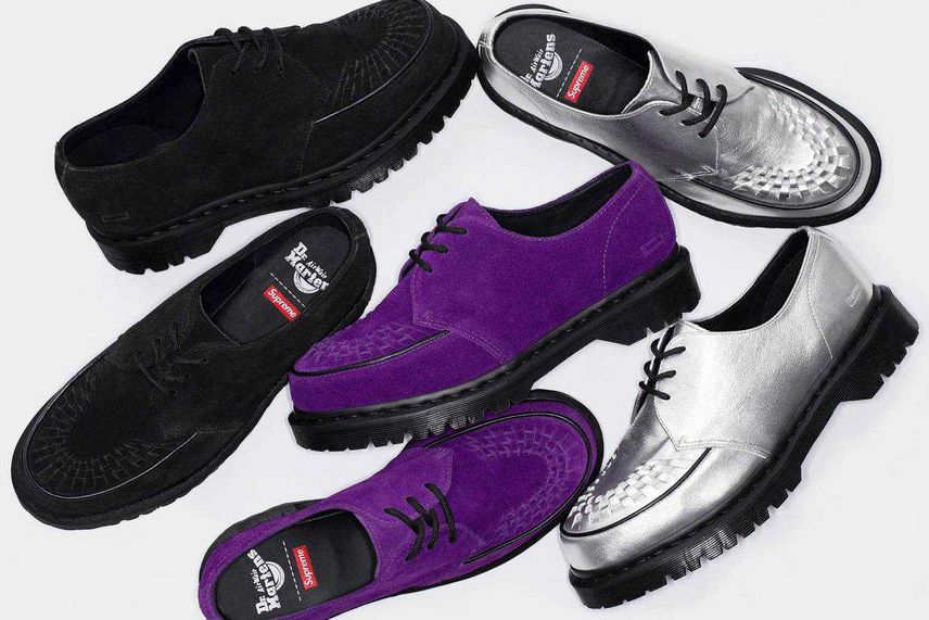 新品未使用 Supreme Dr. Martens シルバーシューズ Supreme × Dr.Martens Ramsey Creeper