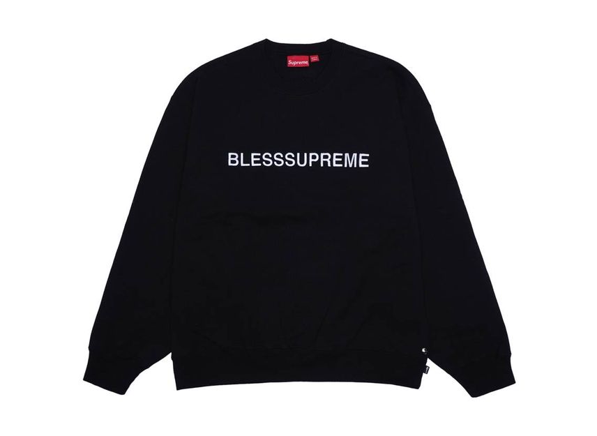 Supreme x 'crewneck sweatshirt black sale