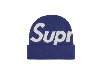 Supreme big logo beanie top red