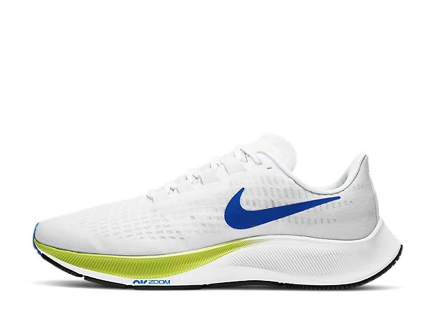Nike Air Zoom Pegasus 37 White Racer Blue Cyber Black