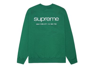 Supreme 2025 green crewneck