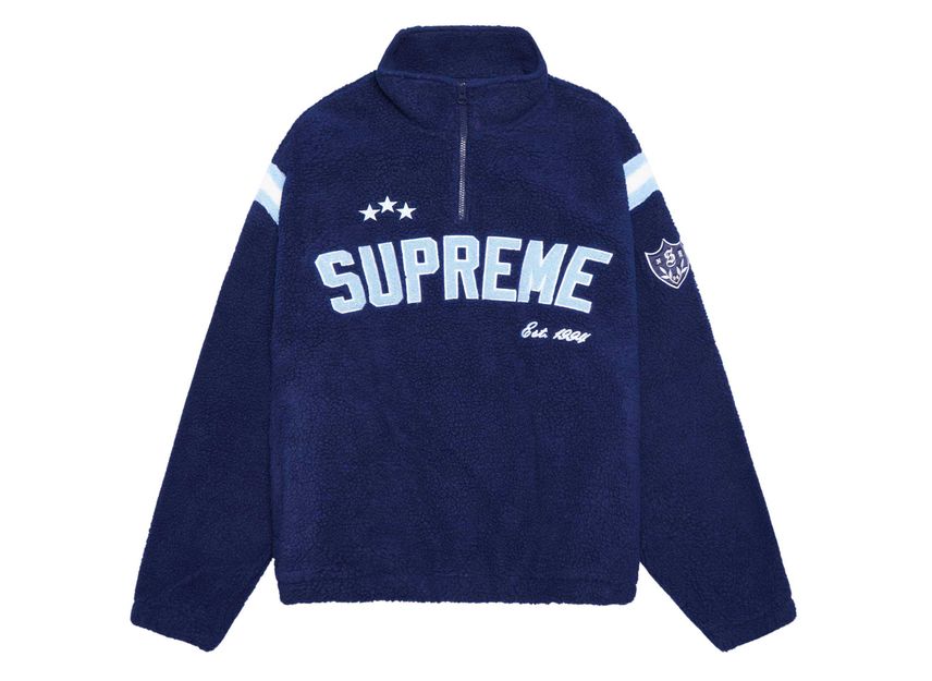 Supreme half zip fleece sales
