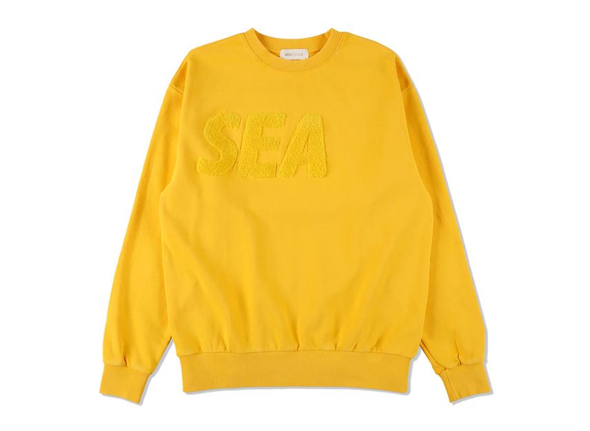 WINDANDSEA CHENILLE EMB SULFUR CREW NECK WINDANDSEA CHENILLE EMB SULFUR CREW NECK