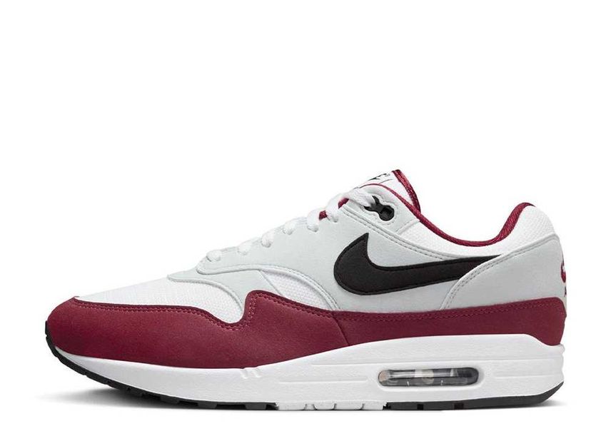 Nike Air Max 1 White Black Dark Team Red