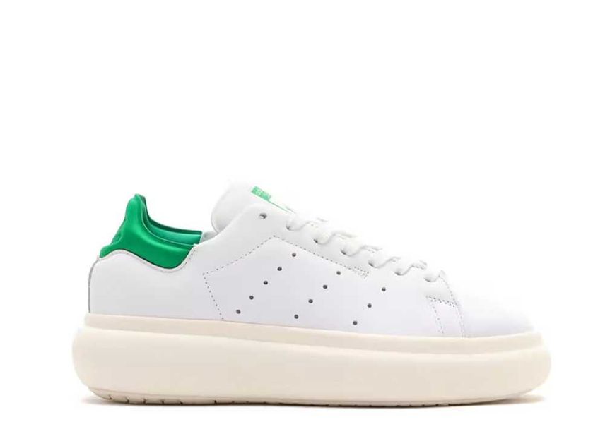 Adidas stan smith off white green hot sale