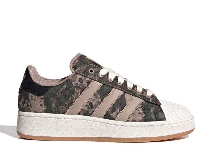 Adidas superstar top brown green