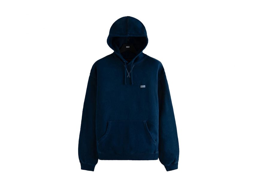Kith top indigo hoodie