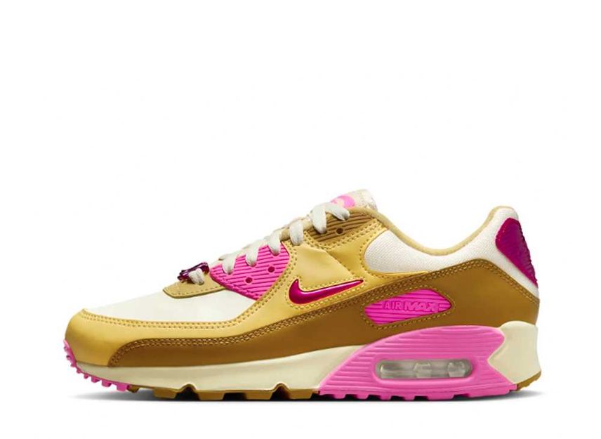 Air max 90 top white pink gold