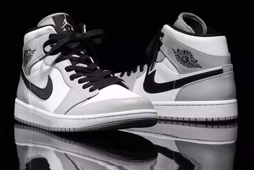 Air jordan 1 clearance mid smoke grey