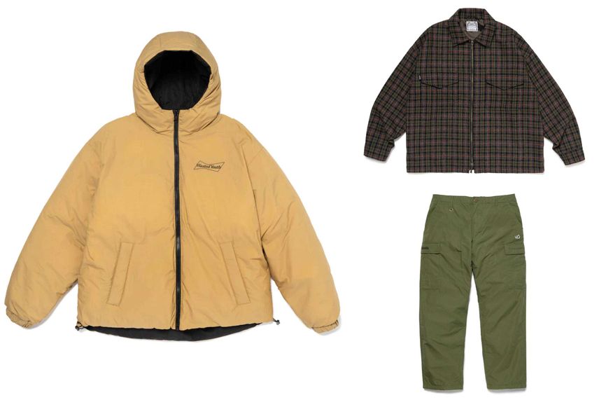 1/20発売|Wasted Youth Reversible Padded Hood Jacket & Zip Up Shirts & Cargo Pants|抽選/販売/定価情報