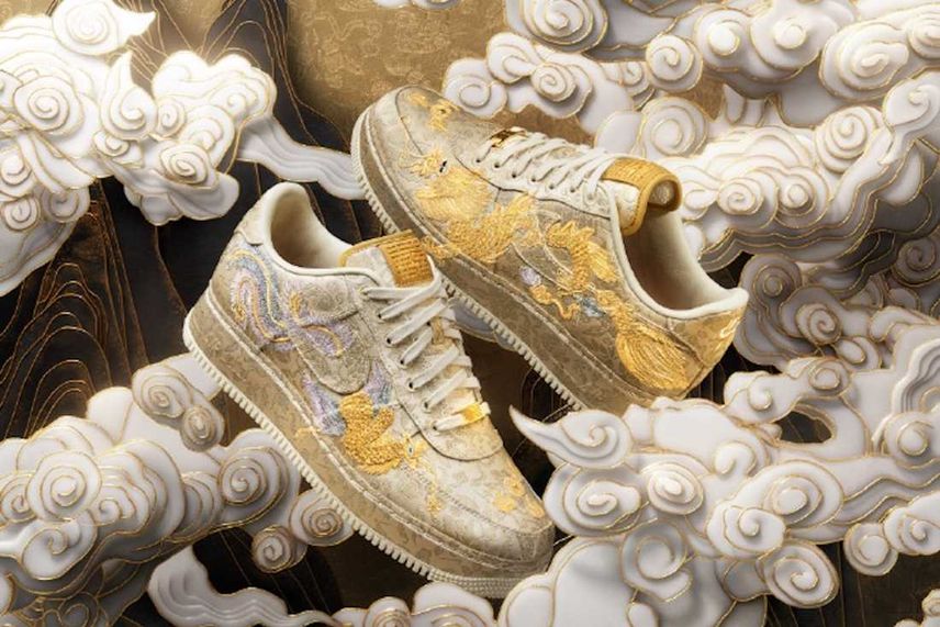 旧正月を祝したスペシャルな一足!豪華な金刺繍を施したAir Force 1が中国SNKRSで2/14に発売