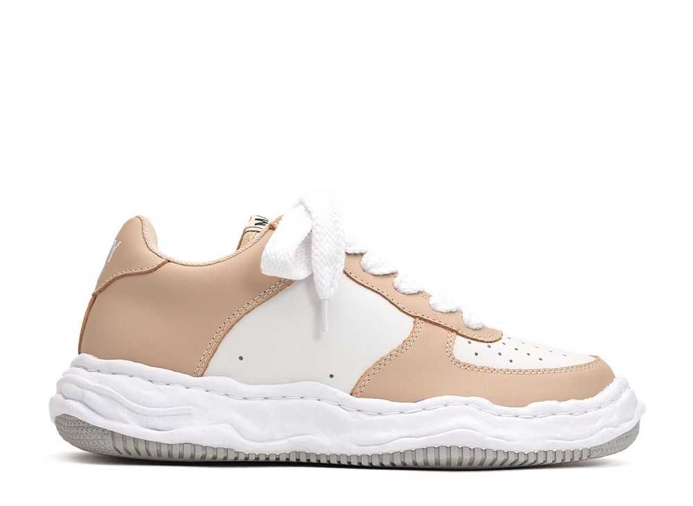 メゾンミハラヤスヒロ ウェイン OG ソール レザー ロートップ スニーカー "ベージュ/ホワイト" (A08FW706)