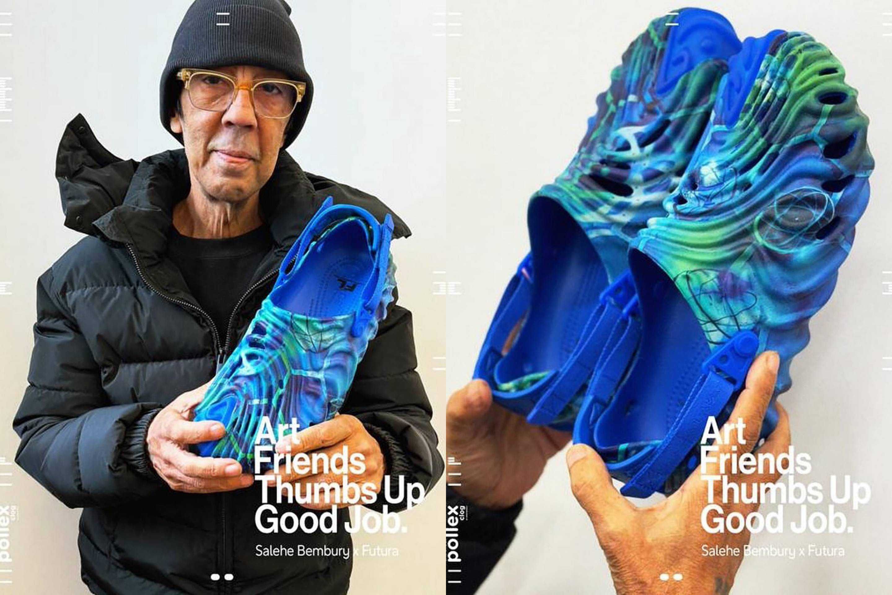 最新リーク｜Salehe Bembury × Futura × Crocs Pollex Clog｜抽選/販売/定価情報 1枚目