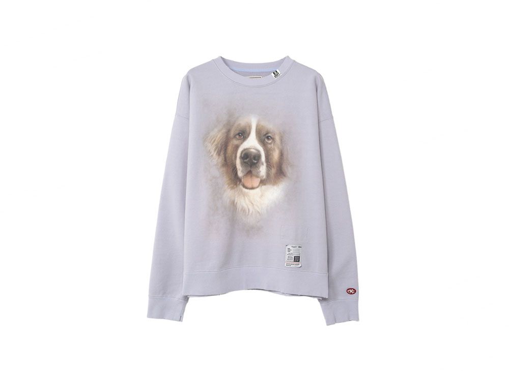 Maison MIHARA YASUHIRO Distressed Dog Printed Sweatshirt 