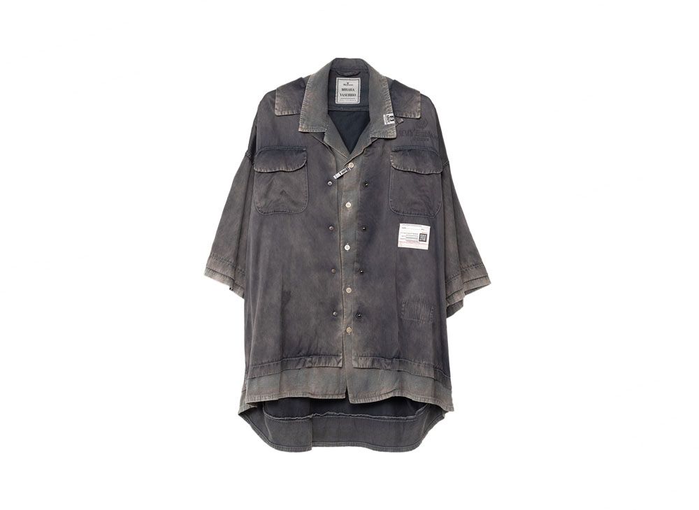 Maison MIHARA YASUHIRO Double Layered Half Sleeve Shirt  
