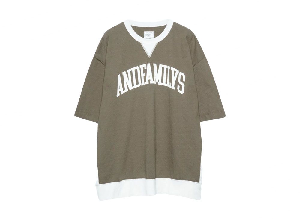 24SS ANDFAMILYS BIG BUD TWO TONE Tシャツ 24SS ANDFAMILYS BIG BUD TWO TONE Tシャツ